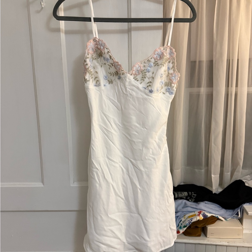 Princess Polly White Floral Lace Slip